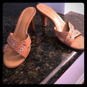 Antonio Melani camel leather sandals